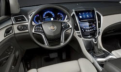 Cadillac SRX vs. Toyota Prius v Fuel Economy (km/L)