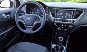 Hyundai Accent vs. Chrysler Crossfire Fuel Economy (km/L)